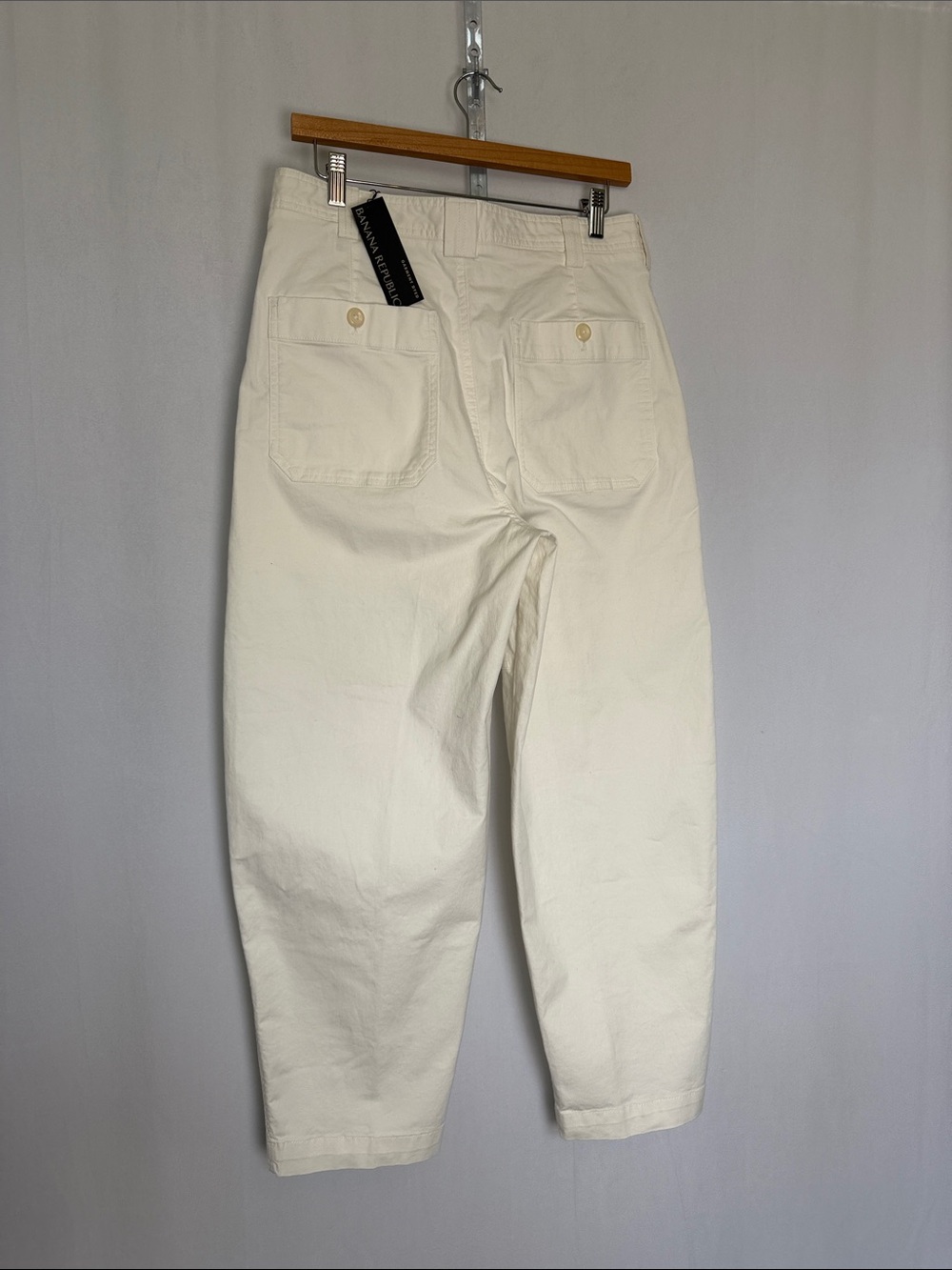 NEW Banana Republic Women's The Barrel Pant Size 6 Cream White - Picture 5 of 15